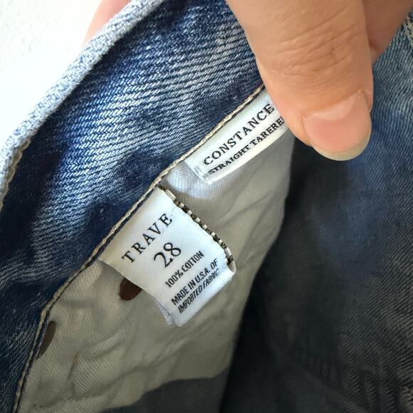 Trave Constance Straight Tapered Denim Jeans Size 28 - Picture 5 of 7